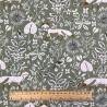 Printed Cotton CAMPANA Lichen / Rust